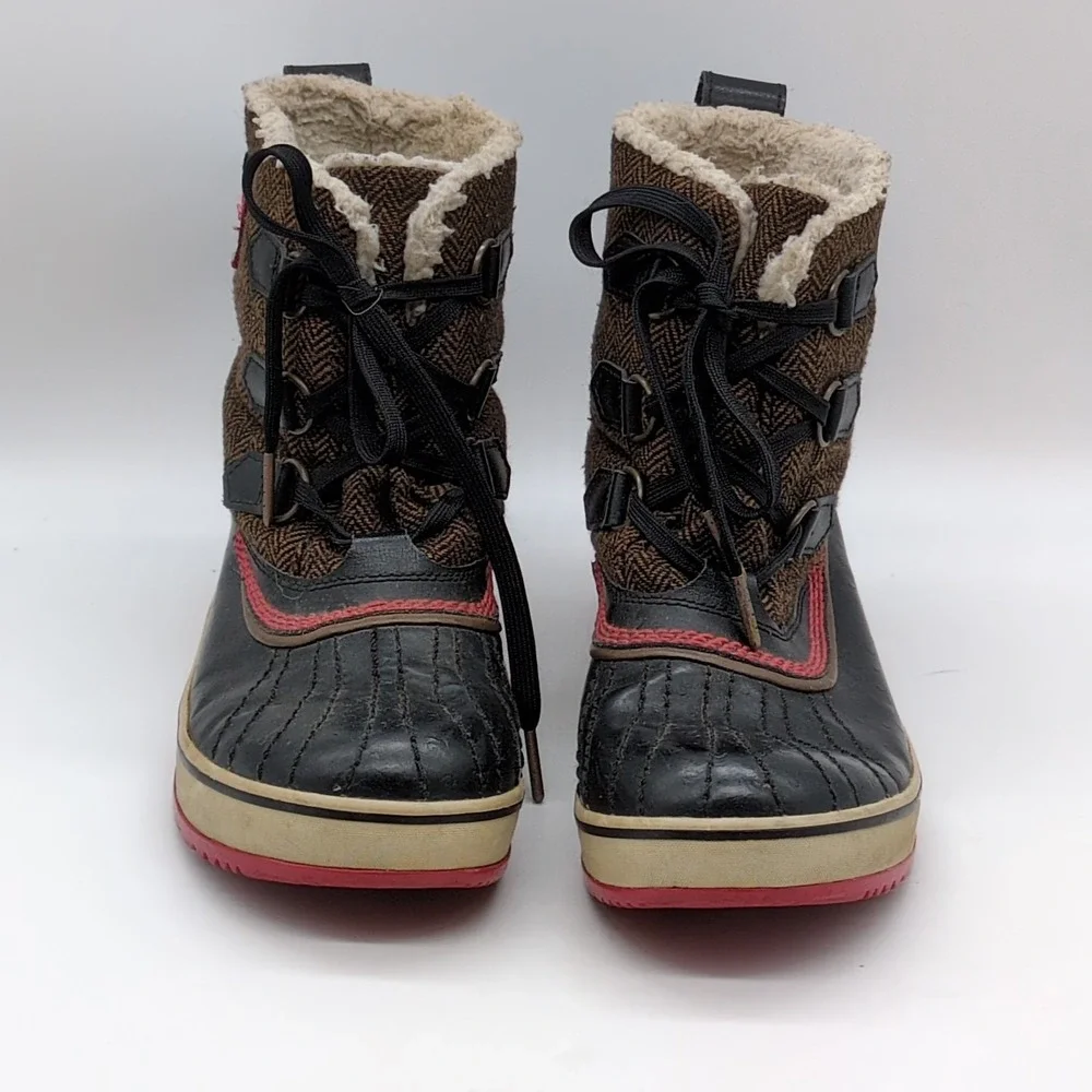 Sorel Shoes Womens Brown 8.5 Waterproof Duck Boots‎ Faux Fur Lined NL2000-202